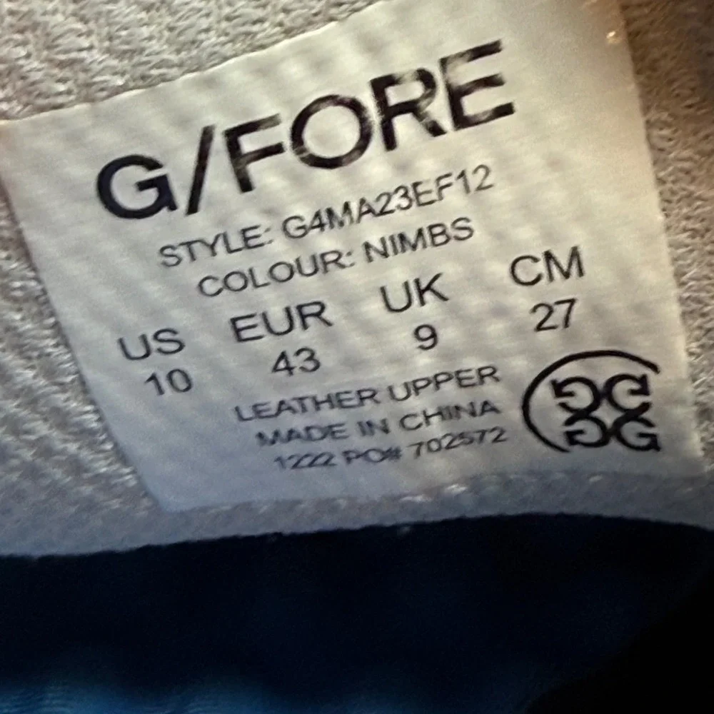 G/FORE Gallivanter Mens Golf Shoes Nimbs Blue Leather G4MA23EF12 Size 10